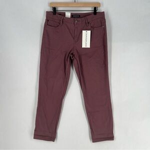 Calvin Klein Rose Rock Ankle Skinny Jean Stretch Mauve Purple NWT Size 12
